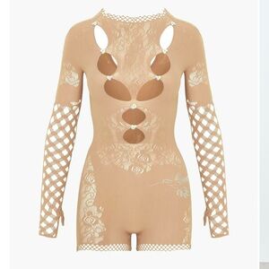Poster Girl | River Playsuit in Latte ♥ NWOT